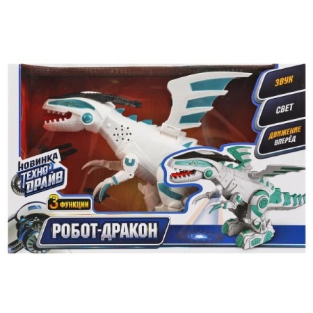 Робот дракон свет-звук, движение, кор.31*19,6*10см ТЕХНОДРАЙВ в кор.2*16шт ZY1186589-R - купить в интернет-магазине «Буратино»