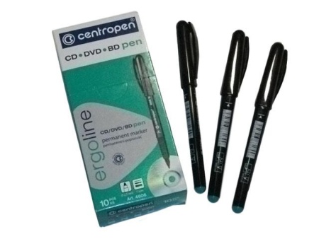 Маркер д/компакт-дисков Centropen CD/DVD/BD 0,6 мм зеленый круглый 1 шт 4616 - купить в интернет-магазине «Буратино»