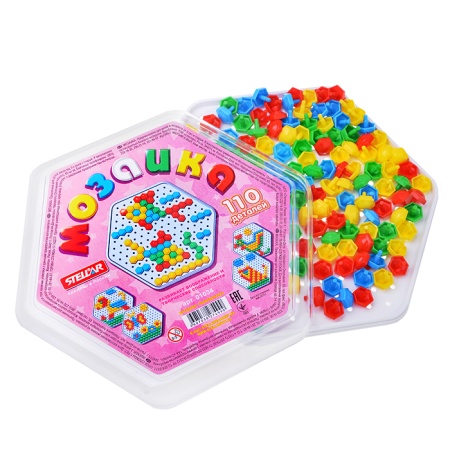 Мозаика d 13мм 110 дет 01034 Стеллар /15/ 01034 - купить в интернет-магазине «Буратино»