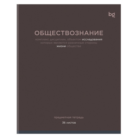 Тетрадь предметная 36л. BG "Сolor balance" - Обществознание, эконом ТПск36 62308 - купить в интернет-магазине «Буратино»