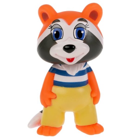 Игрушка пластизоль для ванны Крошка Енот 1 шт, сетка КАПИТОШКА в кор.12*24шт 31R - купить в интернет-магазине «Буратино»