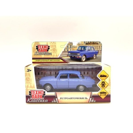 Машина металл азлк ретро-модель 2140sl,12,5 см, дв, баг, ин, сиреневый, кор. Технопарк в кор.2*36шт - купить в интернет-магазине «Буратино»