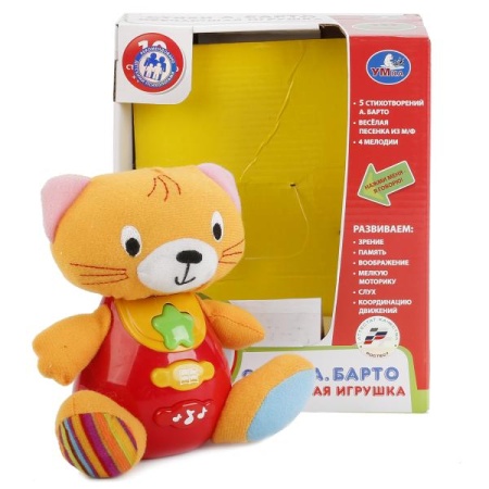 ОБУЧАЮЩАЯ ИГРУШКА "УМКА" "КОТ" НА БАТ. СВЕТ+ЗВУК, РУССИФИЦ. В РУСС. КОР. в кор.2*24шт YL999-C - купить в интернет-магазине «Буратино»
