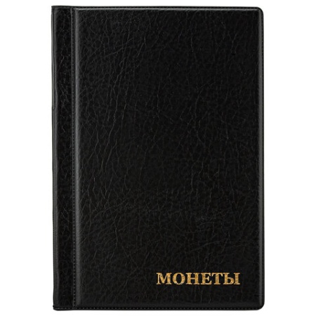 Альбом нумизмата для 138 монет, 125х185 мм, ПВХ, черный, STAFF, 238078 238078 - купить в интернет-магазине «Буратино»
