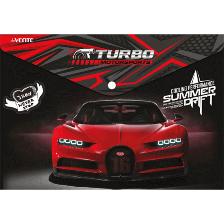 Папка-конверт на кнопке "deVENTE. Turbo" A3 (455x325 мм) 3079284 - купить в интернет-магазине «Буратино»