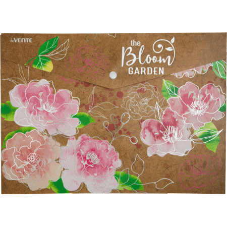 Папка-конверт на кнопке "deVENTE. Bloom Garden" A4 (330x235 мм) 180 мкм - купить в интернет-магазине «Буратино»